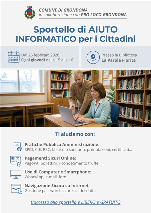 Sportello di aiuto informatico per i Cittadini